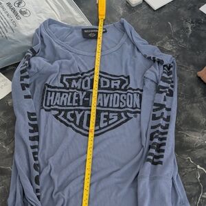 Harley-Davidson Gray Long Sleeve Tee with Black Logo